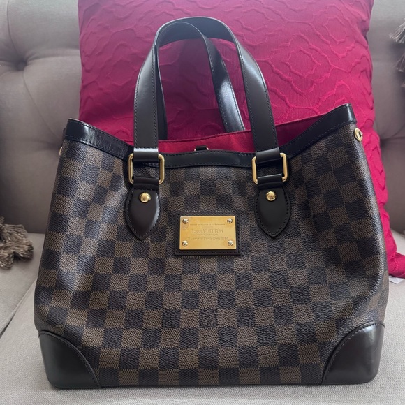 Louis Vuitton Damier Ebene Hempstead Tote Bag - Picture 1 of 9